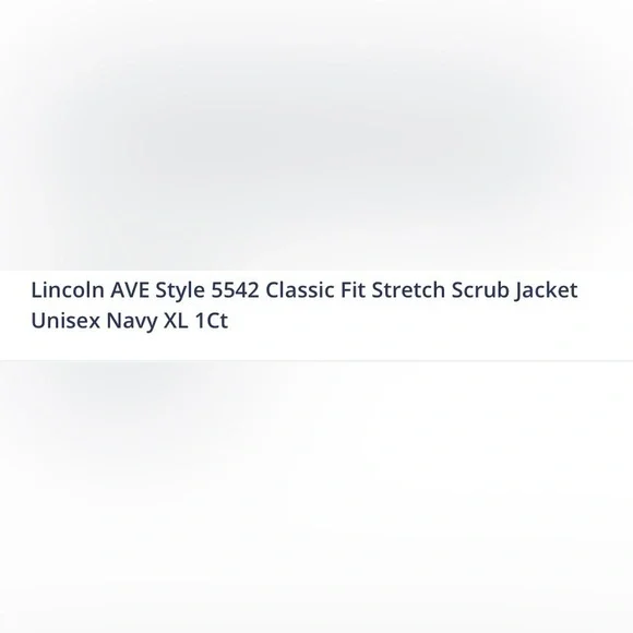 Lincoln AVE Style 5542 Classic Fit Stretch Scrub Jacket
Unisex Navy XL - Picture 8 of 8